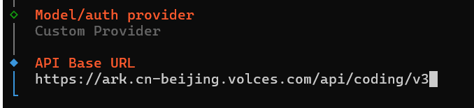 输入方舟 API Base URL